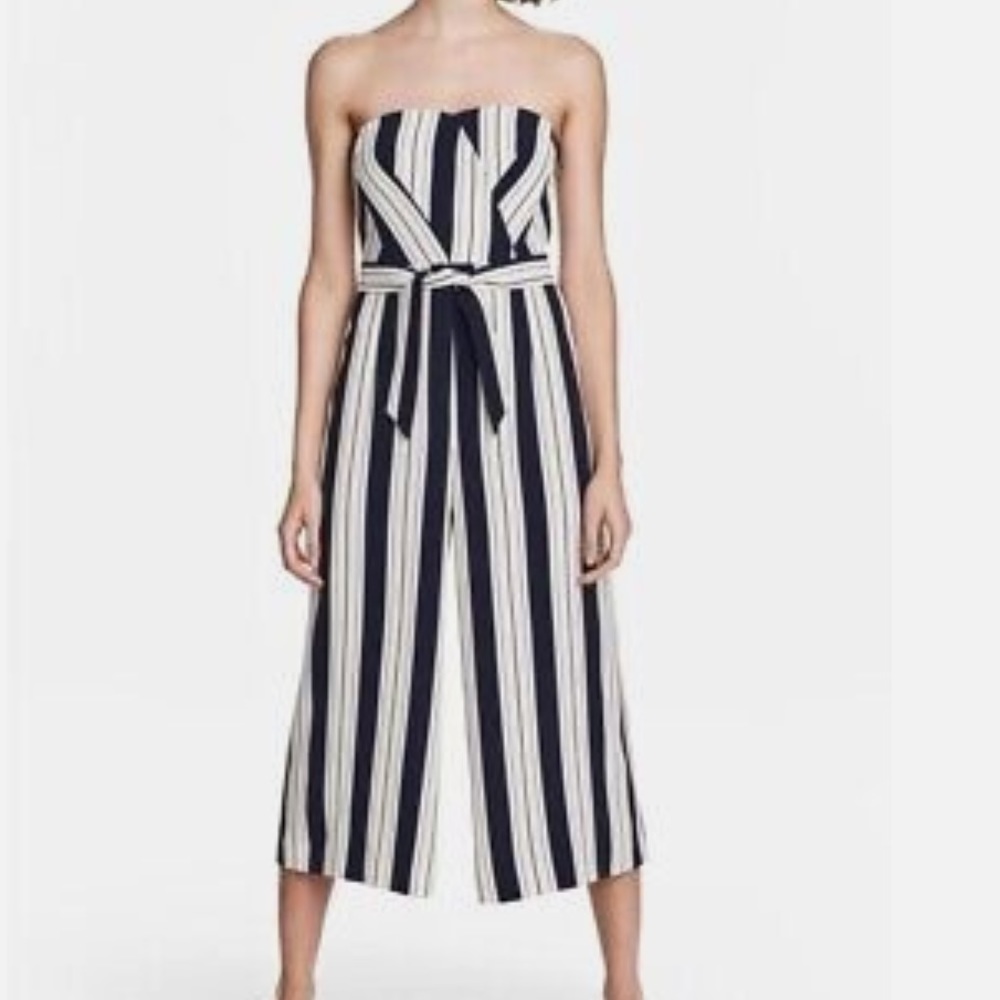 H&M Striped Jumpsuit NWT